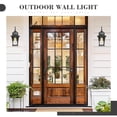 thumbnail image 5 of Emliviar Outdoor Wall Lights 2 Pack - 12.2" Wall Mount Lights in Black Finish with Clear Glass, XE219B-2PK BK, 5 of 7