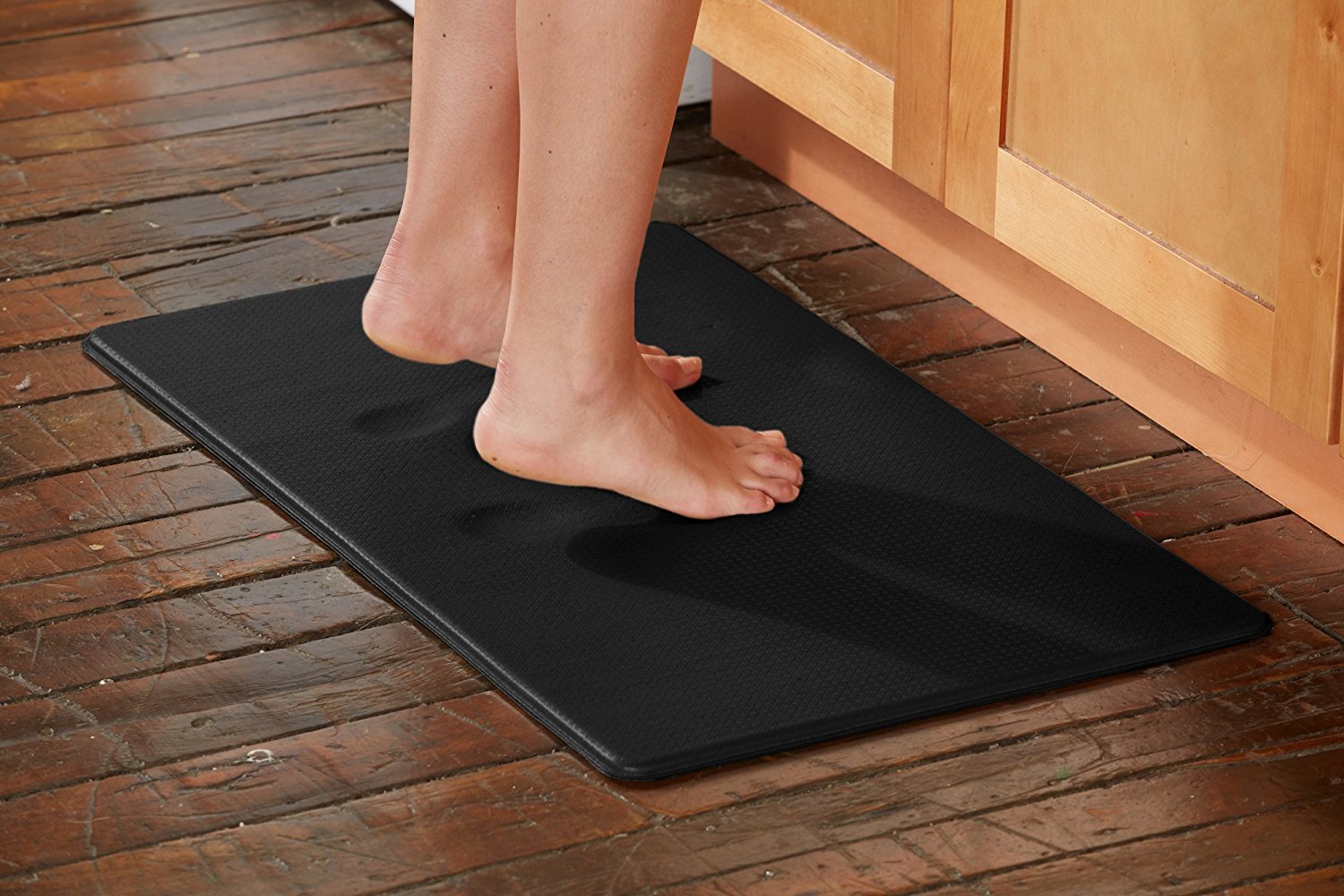 Art3d 18" X 30" Premium All-Purpose Non-Slip Anti-Fatigue Kitchen Standing Rug, Comfort Mat with Extra Support and Thick in Black - image 5 of 7