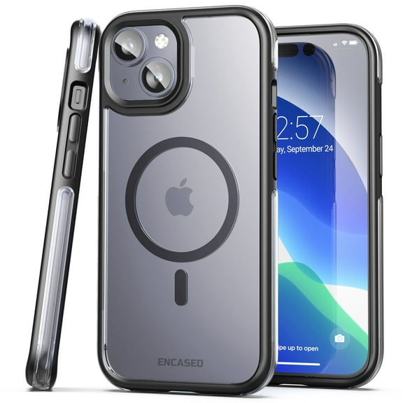 Encased Clear Case Designed for iPhone 15 Phone Case (Compatible with MagSafe) Clear