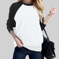 thumbnail image 2 of WEAIXIMIUNG Chemises de Maternité pour Femmes Manches Longues T-Shirt Décontracté Col Rond avec Épaule Assortie, 2 of 5