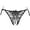 BK1, variant on Women's Panties Transparent Lace Up Crotch Open Panties for Women Open Front Details and Sheer Mesh Underwear Red One Size