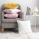 thumbnail image 5 of White Set of 2 Cushion Covers Made of Artificial Wool and Velvet, Soft Plush Decorative Pillow Case with Wave Pattern, 45x45CM, 5 of 5