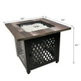 thumbnail image 4 of Endless Summer Nate  30" Square Outdoor UV Printed LP Gas Fire Pit​ Table, 4 of 12
