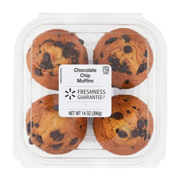 Freshness Guaranteed Chocolate Chip Muffins, 14 oz, 4 Count