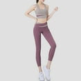 thumbnail image 2 of Women's 3-Piece Tracksuit Yoga Suit - Sports Bra, High Waist Leggings, Polyester, Fast Drying, Breathable, S-XXL Sizes, Casual/Beach/Party Wear, 2 of 4
