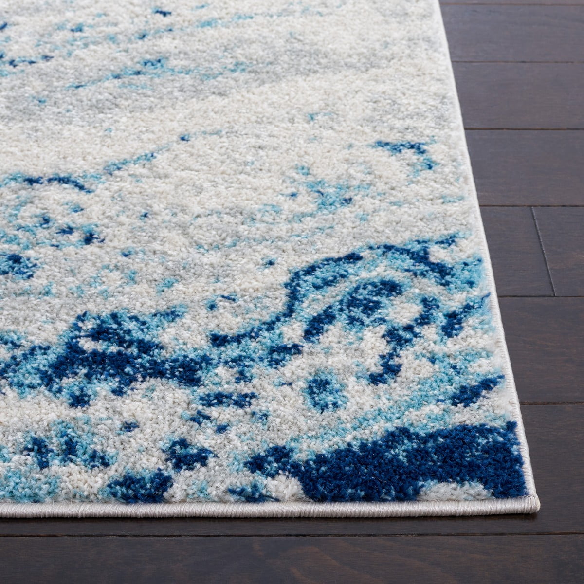 SAFAVIEH Tulum Liz Abstract Area Rug, 9' x 12', Ivory/Blue