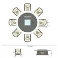 thumbnail image 5 of Direct Wicker 8 Seat Round Gas Fire Pit Dining Table With Eton Chair, 5 of 10