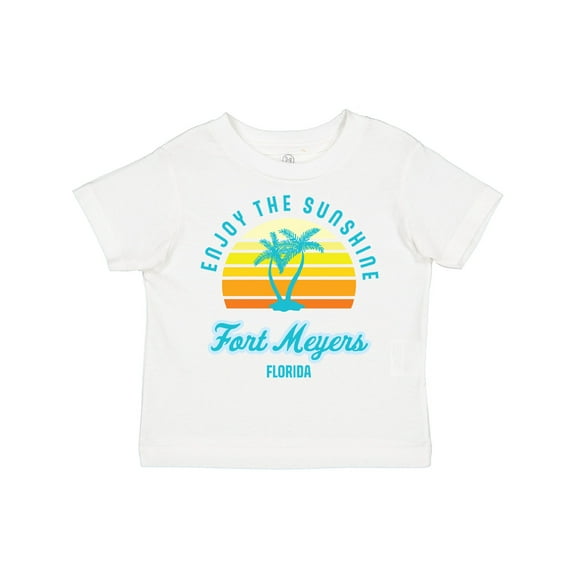Inktastic Summer Enjoy the Sunshine Fort Meyers Florida in Blue Boys or Girls Toddler T-Shirt