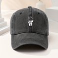 thumbnail image 2 of Gorra De Béisbol Lavada Para Hombre Gorra Con Visera De Dibujos Animados Con Estampado De Astronauta, 2 of 3
