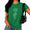 Green, variant on Black Women's Soft Dark Vintage Space Astronaut Planet Balloon Sketch Graphic Short Sleeve T-Shirt Tops