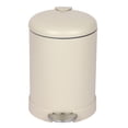 thumbnail image 3 of Glad Bathroom Trash Can, 1.2 Gallon Stainless Steel Small Step Garbage Bin with Lid, Beige, 3 of 7