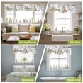 thumbnail image 6 of Happy Easter Tie Up Valances Curtain, Spring Gray Bunny Easter Egg Flower Branch Watercolor Adjustable Rod Pocket Short Window Treatment Tie Up Curtains Valances for Kitchen Bathroom 42x18 Inches, 6 of 9