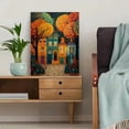 thumbnail image 5 of Whimsical Village Landscape Canvas Print Home Kitchen Entryway Wall Art, 5 of 8