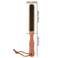 thumbnail image 2 of Redecker Natural Pig Bristle Cashmere Brush with Oiled Pearwood Handle, 10-3/8 inches, Durable, Two Layers of Bristles for Gentle and Thorough Cleaning, Hanging Loop for Storage, Made in Ger, 2 of 3