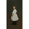 thumbnail image 2 of George Wesley Bellows 10x14 Black Ornate Wood Framed Double Matted Museum Art Print Titled: Little Girl in White (Queenie Burnett) (1907), 2 of 5