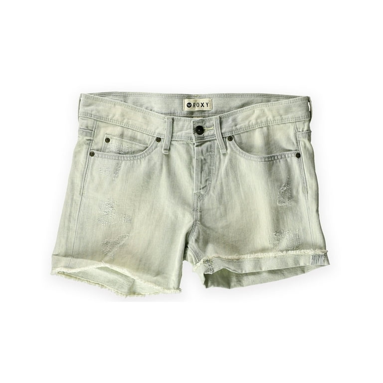 Roxy Womens Tomboy Bleach Casual Denim Shorts