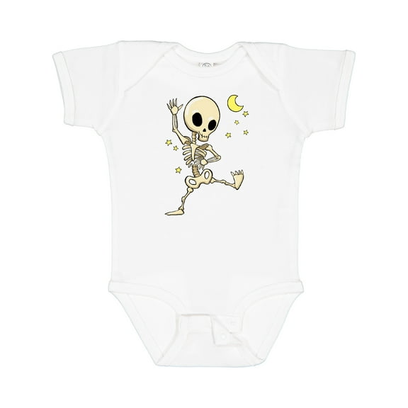 Inktastic Cute Dancing Skeleton Boys or Girls Baby Bodysuit