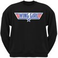 thumbnail image 1 of Wing Girl Sweat-Shirt Noir à Col Rond Adulte, 1 of 1