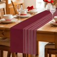 thumbnail image 5 of Red Striped Table Runner 108 Inches, Vintage Stripes Ombre Bed Runner Dresser Scarves Tabletop for Indoor Outdoor Parties/Ceremony/Banquet, 13"x 108", 5 of 9