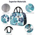 thumbnail image 4 of Obrewu Blue Pioneer Flower Lunch Bag for Adult, Insulated, Leakproof, Oxford Cloth, 4 of 7
