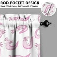 thumbnail image 5 of Set of 3 Axolotl Lovers Kitchen Curtains - Adorable Mythical Creature Tier Curtains & Valance, Kawaii Cute Gift Idea, Semi-Sheer Short Rod Pocket Curtains for Small Windows, Easy Care, 5 of 5