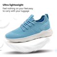 thumbnail image 2 of Zapatos WYGRQBN para mujer, para caminar, azul claro, talla 8.5, 2 of 7
