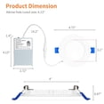 thumbnail image 3 of Luminaria Meconard luz LED empotrable de techo de 4" 9 W 750 lm, 3 of 7