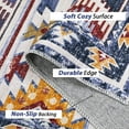 thumbnail image 2 of Garvee 9'x12' Area Rug Large Washable Boho Area Rugs for Bedroom Living Room Geometric Throw Carpet Vintage Bohemian Area Rug, Navy Blue/Multi, 2 of 6