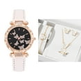 thumbnail image 4 of COM1950s Women'S Fashion Watch,Analog Wristwatch with Leather Strap&Luminous Hands, Features Scratch-Resistant Glass&Comfortable Steel Buckle, Simple&Elegant Design for Daily Use, Includes Accessories, 4 of 8