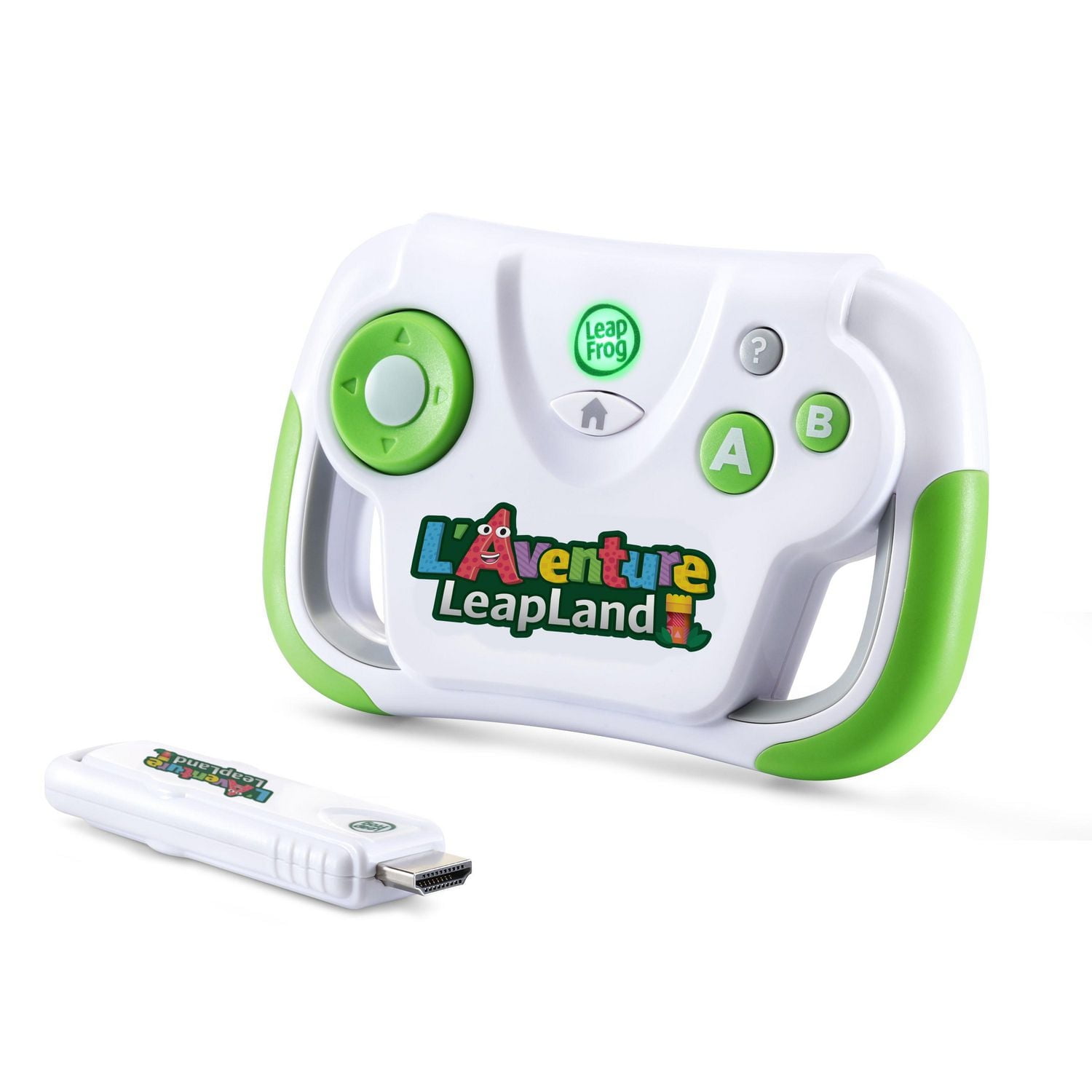 LeapFrog LeapLand Adventures Learning TV Video Game - French Edition, Wireless Controller with Plug and Play HDMI stick