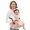 Pink, variant on Momcozy Baby Carrier with Hip Seat, 2-in-1 Detachable Infant Hip Seat Carrier for Toddlers up to 44lbs. Breathable for Hands-Free Carrying. Fits Waist Sizes up to 47 Inches for Mom & Dad
