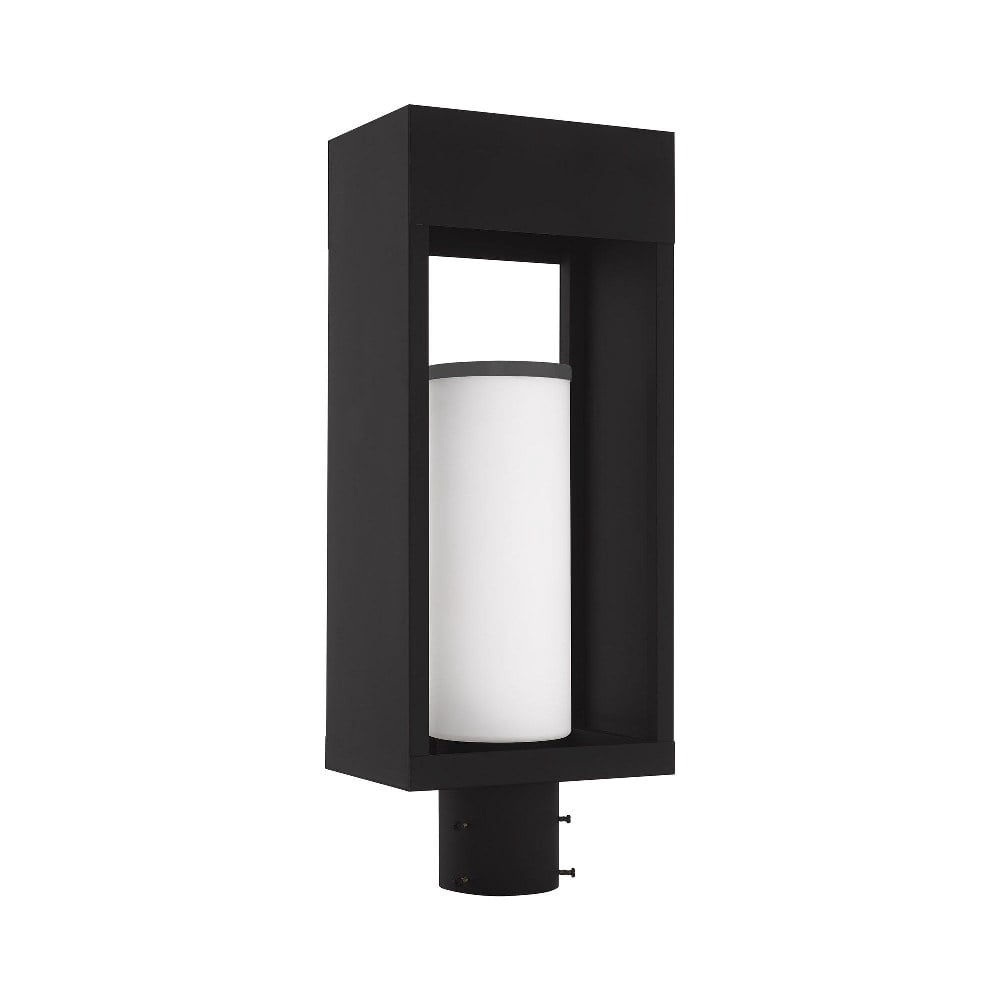 Livex Lighting - Bleecker - 1 Light Outdoor Post Top Lantern in Contemporary