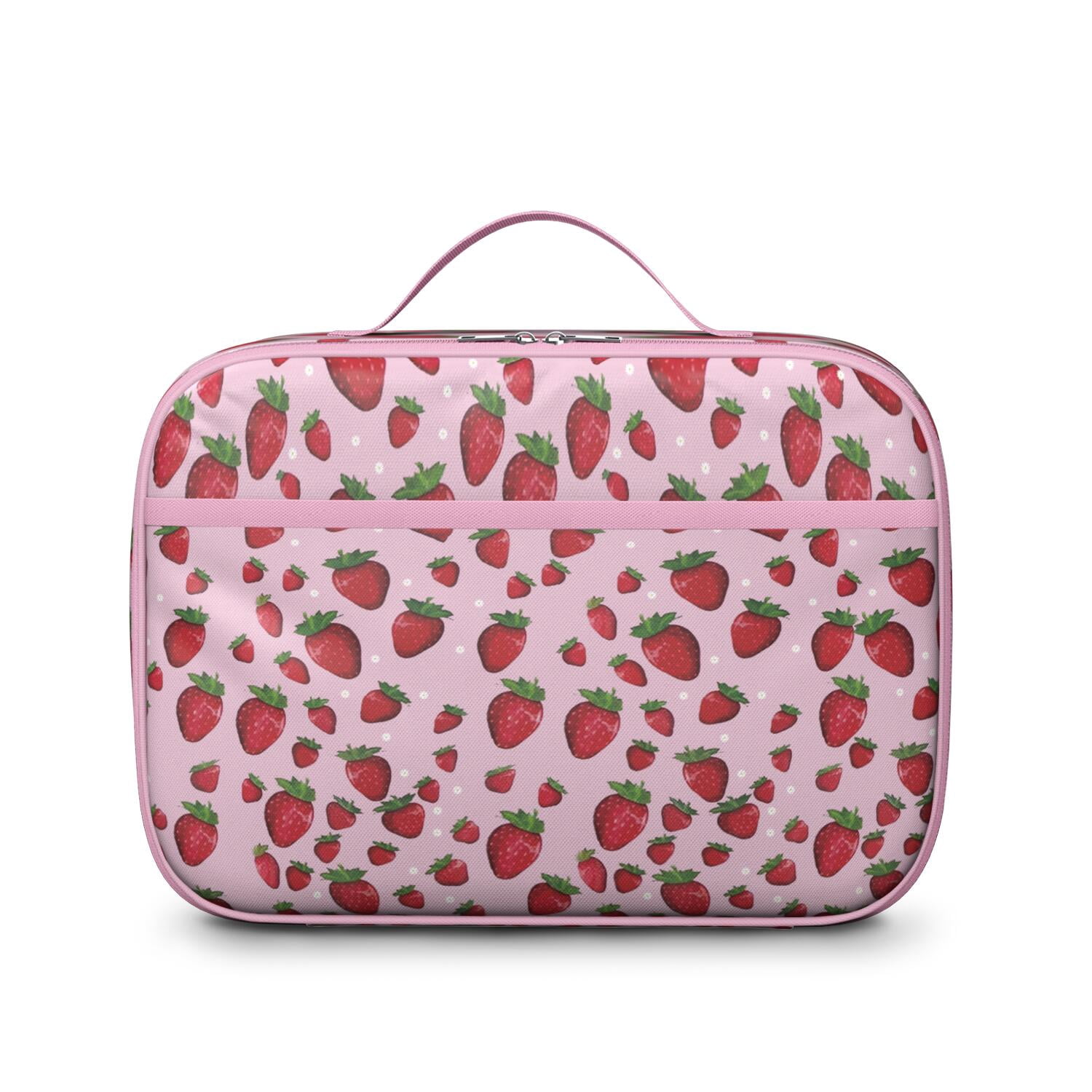 Lightweight Insulated Lunch Bag with Strawberry Strawberries Cute Red Sweet Kawaii Fruity Strawberry Lover I Love Strawberries Fruit Fresh Summer Red Berry Berry Berries Flowers Designs – Durable Lun