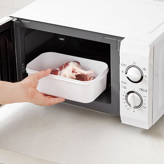 ibasenice 4-Pack White Bento Box Set with Sealed Lids, Food Storage Containers for Refrigerator, Keeps Food and Crisp