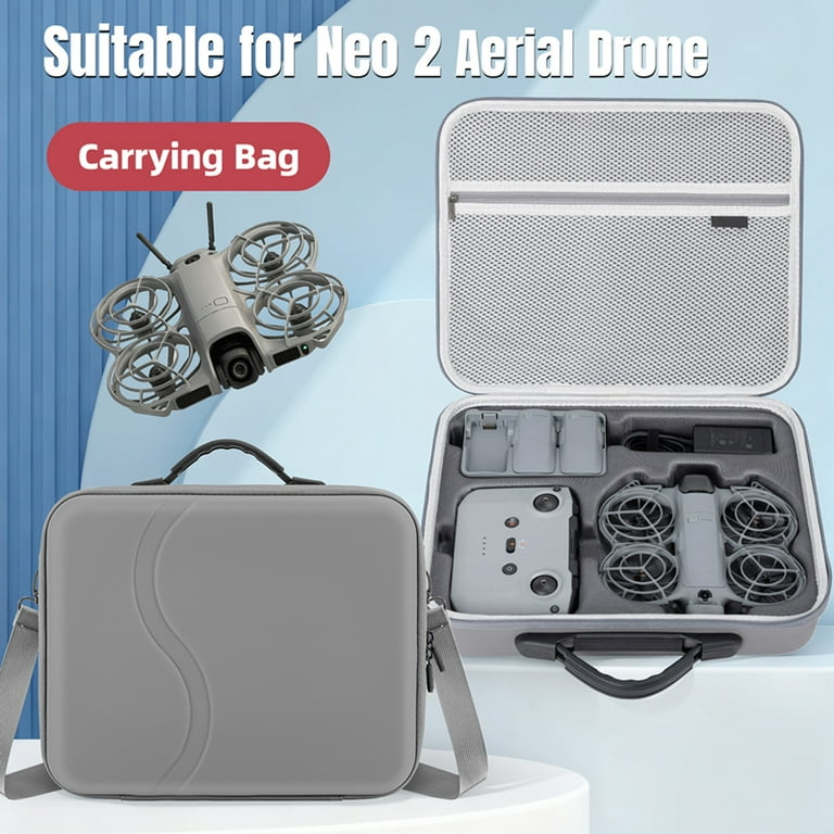 Carrying Case for DJI Neo 2 Fly More Combo Accessories Portable PU Carrying Case for DJI Neo 2 Fly More Combo Accessories Portable PU