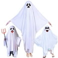 thumbnail image 4 of SILVERCELL Halloween Family Matching Costum White Ghost Poncho Cloak Themed Party Spooky Ghostly Cosplay Cloak For Kids/Adults, 4 of 4