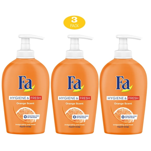 Savon Liquide Fa, Orange Frais 8.5oz - Pack de 3
