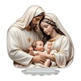 thumbnail image 2 of Figura decorativa de acrílico plana 2D Macarena adorno de mesa navideño con escena de Jesús, 2 of 8