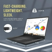 HP Stream 14 HD BrightView Laptop, Intel Celeron N4120, 16GB RAM, 288GB Storage (128GB eMMC + 160GB Docking Station Set), Intel UHD Graphics, 720p Camera, Wi-Fi, 1 Year Office 365, Win 11 S, Black
