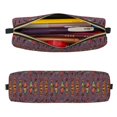 thumbnail image 2 of Disketp African Women Estuche de Lápices de Cuero con Cierre, Estuche Compacto para Papelería, Bolígrafos y Accesorios Pequeños, 2 of 7