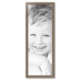 thumbnail image 2 of ArtToFrames 15" x 43" Aged White Gold Picture Frame, 15x43 inch Silver Wood Poster Frame (WOM-2036),  Pack, 2 of 7