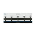 thumbnail image 4 of Mainstays 14 1/2 in. Wall Mounted Metal Hook Rack, 5 Single Hooks, Matte Black, 4 of 8
