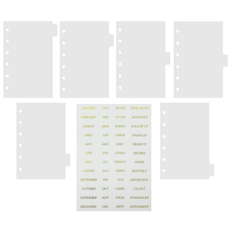 FRCOLOR  Binder Dividers with Tabs Handbook Separator Practical Presentation