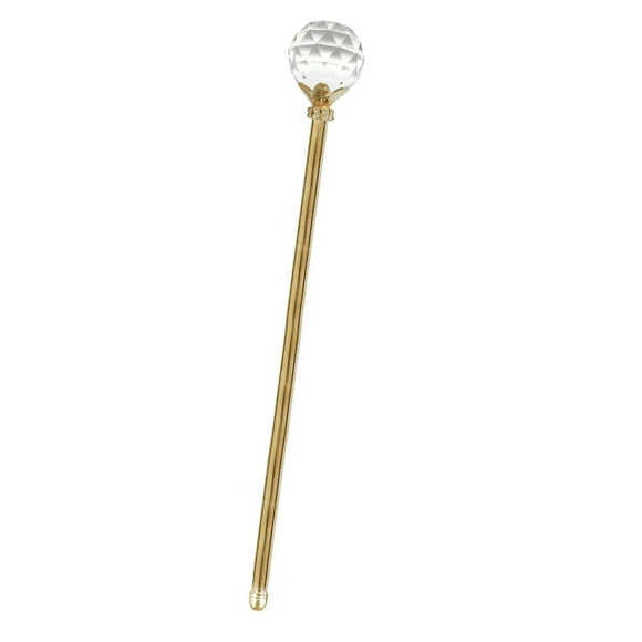 Varita de cetro de cristal, bastones de hadas, bastones para fotografía de Navidad Oro Zulema Varita de cetro de cristal
