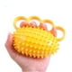 thumbnail image 1 of Pelota de agarre para 4 dedos, ejercitador de agarre, fortalecedor de agarre, pelota de rehabilitación de fuerza de mano TPR segura para niños mayores y adultos, color amarillo, 1 of 5