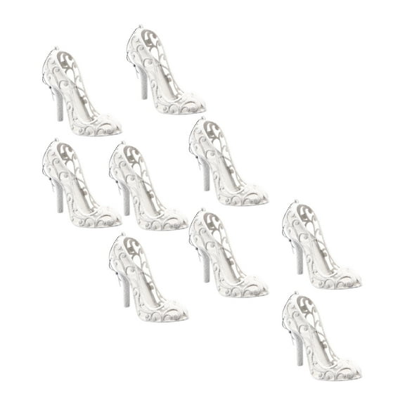 9 Pcs High Heel Ornament Shoe Christmas Tree Decorations Party Pendant Wall