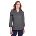 thumbnail image 1 of Blouse à Manches 3/4 en Broadcloth Extensible Collection Couronne pour Femmes DG560W, 1 of 2