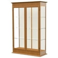 thumbnail image 2 of Waddell 791K-PB-EK Varsity 48 x 77 x 18 in. 2 Hinged Doors Lighted Floor Display Case, Plaque Back - Espresso, 2 of 5