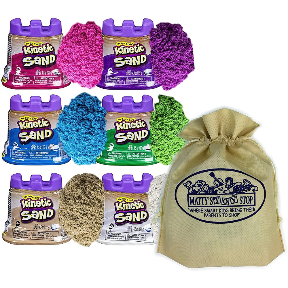 Sand Modeling Sand 4.5oz. Containers Pink, Green, Purple, White