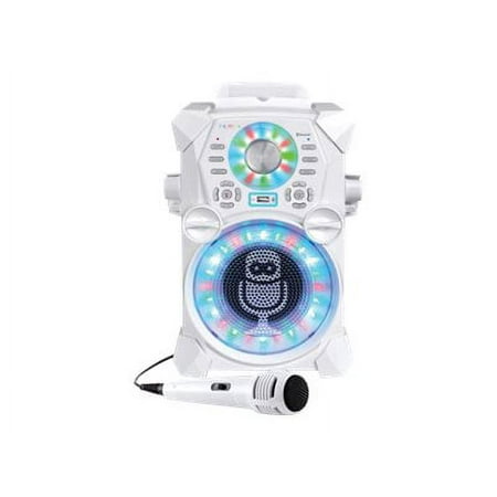 Singing Machine REMIX High-Def Digital Stand Alone Karaoke W/ Tablet Cradle & Mics, SDL485W, White
